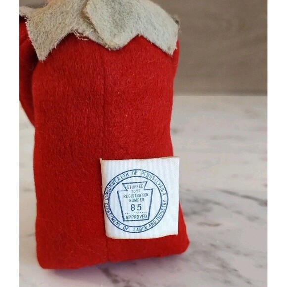 Vintage Elf Knee Hugger Pixie Figure Sakai & Co Ltd Japan Red Green 4" - Picture 5 of 8